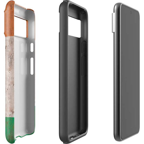 Ireland Flag Dark Wood Google Pixel 8 Impact Case